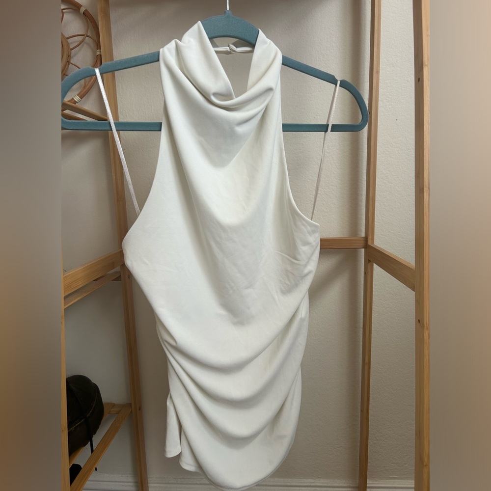 Pull&Bear open-back draped halter top